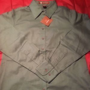 Harriton Green long sleeve shirt